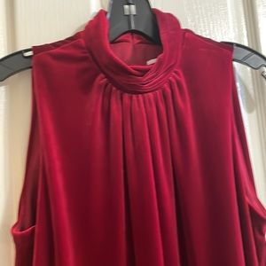 Calvin Klein velvet dress NWT